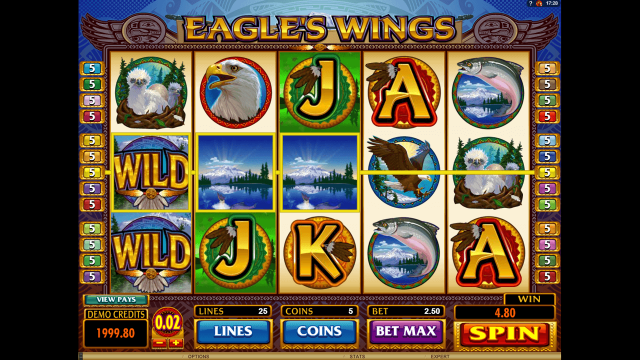 Игровой интерфейс Eagle's Wings 4