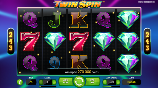 Игровой интерфейс Twin Spin 2