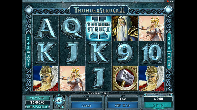 Бонусная игра Thunderstruck II 1