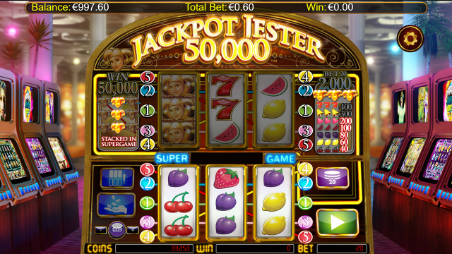Игровой интерфейс Jackpot Jester 50 000 3